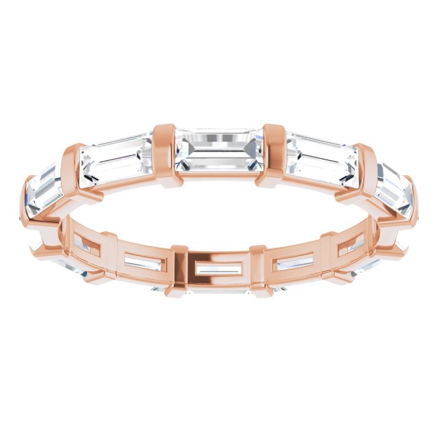 1.82 ct. Straight Baguette Diamond Eternity Band-VIRABYANI